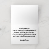 21歳パーソナライズされたの誕生日21 IN 25 Est 2004 箔グリーティングカード (内側レイダウン)