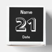 21歳パーソナライズされた誕生日のお願いボックス フェイバーボックス (上部)