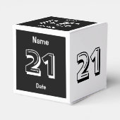 21歳パーソナライズされた誕生日のお願いボックス フェイバーボックス (裏面サイド)