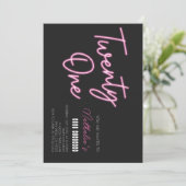 21歳パーティの招待状 招待状 (スタンド正面)