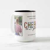 21歳モダンの誕生日の写真 ツートーンマグカップ (正面左)