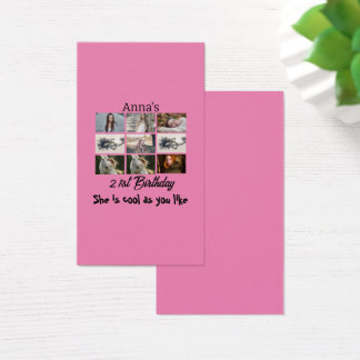 21歳モダンの誕生日9パーソナライズされたフォトコラージュ