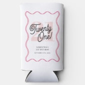 21歳レトロウェーブミニマリスト21歳 スリム缶クーラー (正面)