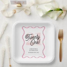 21歳レトロウェーブミニマリスト21歳 ペーパープレート