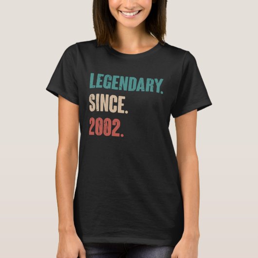 21歳ヴィンテージ2002誕生日21st装飾 tシャツ (正面)
