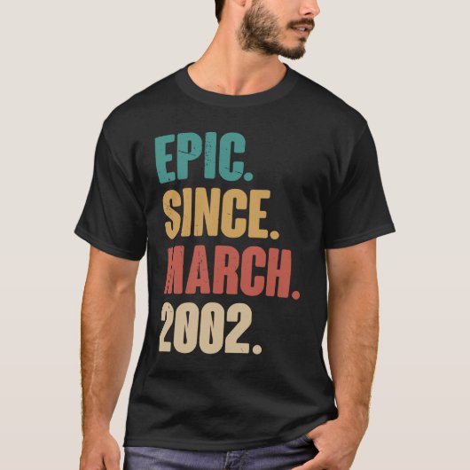 21歳ヴィンテージ2002誕生日21st装飾 tシャツ (正面)