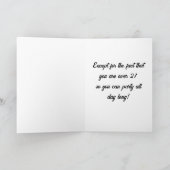 **21歳以上もう子供じゃない** カード (内部)