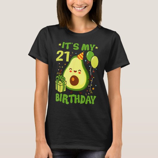 21歳祝の誕生日をスタイルで Tシャツ (正面)