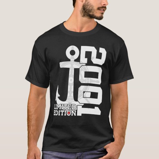 21歳2001年セーラー21歳の誕生日 Tシャツ (正面)