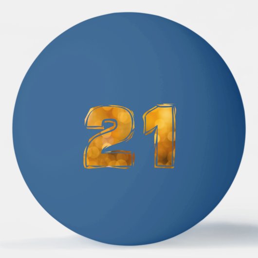 21歳21歳 卓球ボール (裏面)