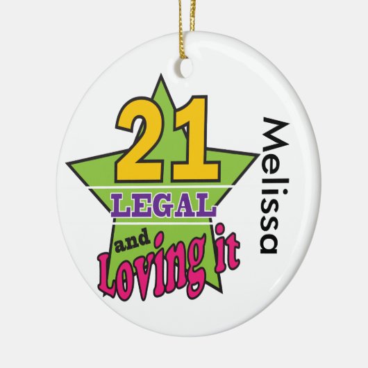 21法律と愛するIt セラミックオーナメント (左)