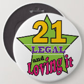 21法的および第21誕生日それを-愛します 缶バッジ (正面&裏面)