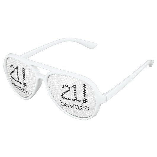 21注意21th誕生日パーティーシェード アビエーターサングラス (アングル)