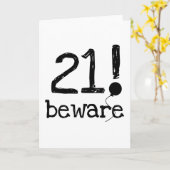 21用心して下さい カード (黄色い花)