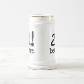 21用心して下さい ビールジョッキ (中央)