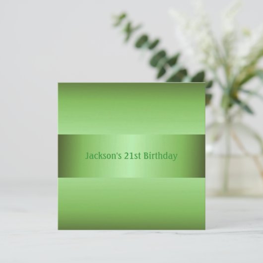 21男らし歳の誕生日パーティー 招待状 (スタンド正面)