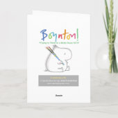 21番のウサギたちの誕生日メッセージ Boynton カード (裏面)