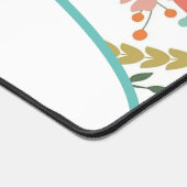 21番目のカラフルフローラギフト誕生日 デスクマット (コーナー)