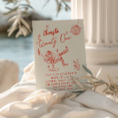 21番目のレッドハンドドロー女性のカーボーイ沿岸おもしろい誕生日 招待状