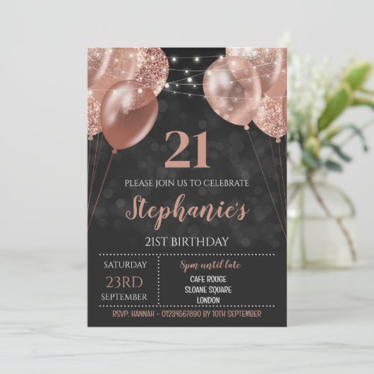 21番目の招待状バラ金ゴールド招待状 招待状 (スタンド正面)