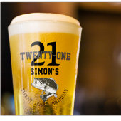 21番目の誕生日ベース魚釣りをテーマにした21 タンブラーグラス