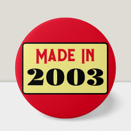 21番目の誕生日生まれパーティー2003 21ピン 缶バッジ