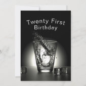 21祝歳の誕生日招待状 招待状 (裏面)