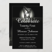 21祝歳の誕生日招待状 招待状 (正面/裏面)
