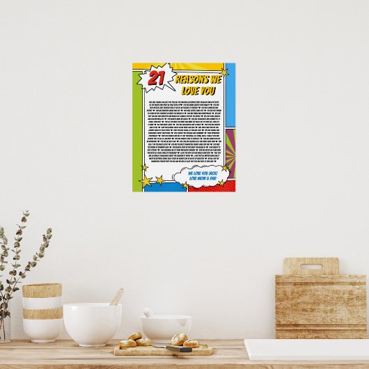 21私たちがあなたについて愛すること，第30回漫画本 ポスター (キッチン)