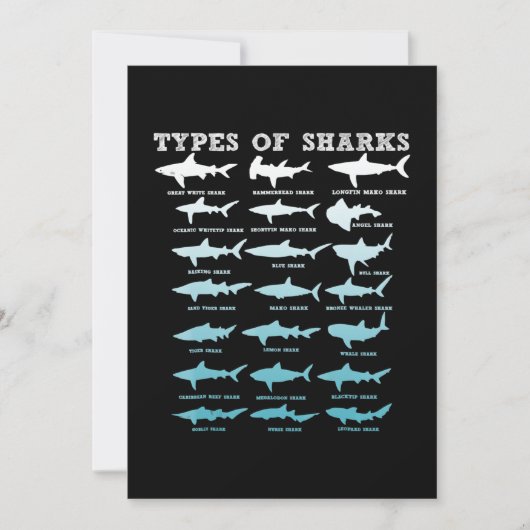 21種類のサメ海洋生物学 シーズンカード (正面)