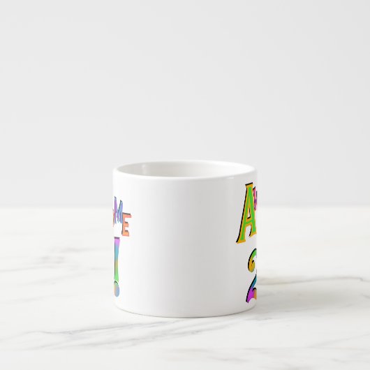 21素晴らし誕生日Tシャツとギフト エスプレッソカップ (正面)