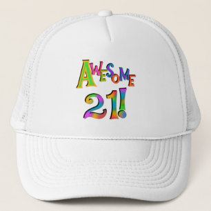 21素晴らし誕生日Tシャツとギフト キャップ