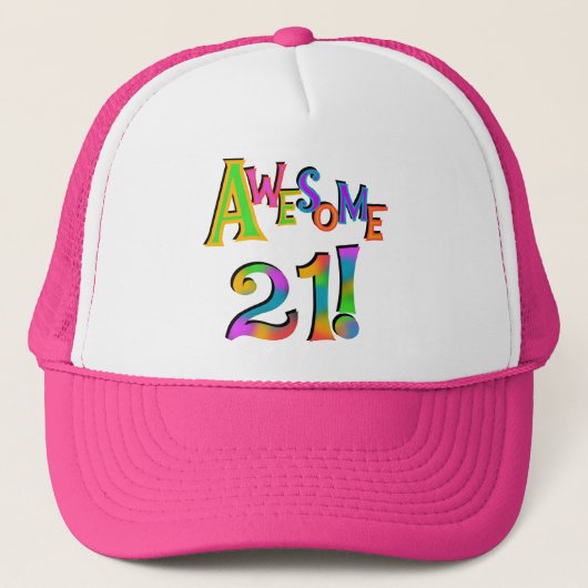 21素晴らし誕生日Tシャツとギフト キャップ (正面)