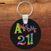 21素晴らし誕生日Tシャツとギフト キーホルダー (正面)