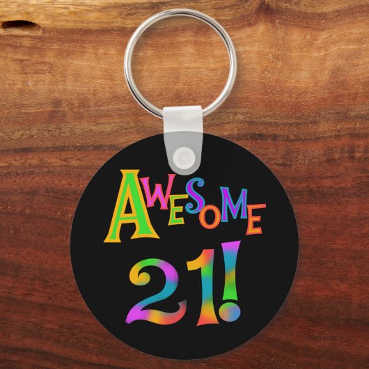 21素晴らし誕生日Tシャツとギフト キーホルダー (正面)