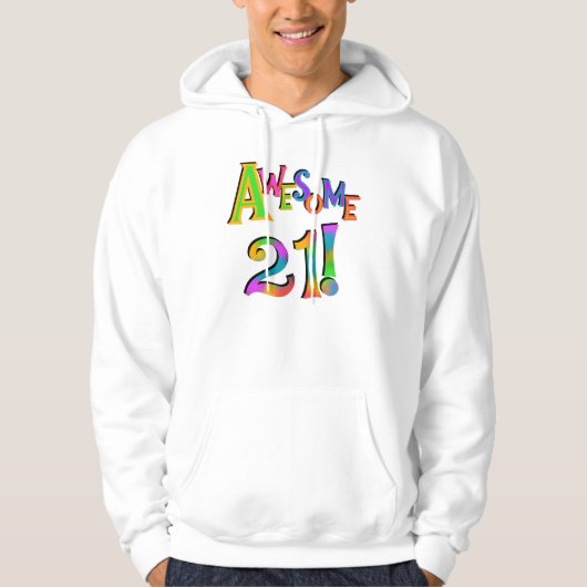 21素晴らし誕生日Tシャツとギフト パーカ (正面)