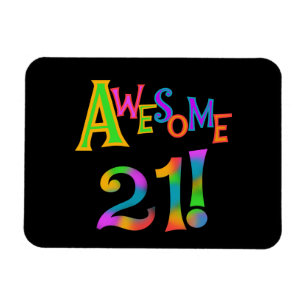 21素晴らし誕生日Tシャツとギフト マグネット