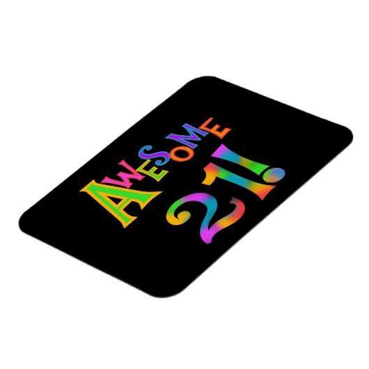 21素晴らし誕生日Tシャツとギフト マグネット (左側)