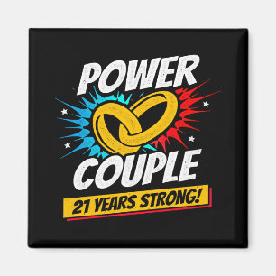 21結婚した年～21周年結婚を迎える マグネット