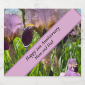 21結婚周年記念 スパークリングワインラベル (シングルラベル)