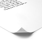 21表さびオレンジ色のフローラ結婚の座席表 ポスター (角)