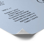 21表ほこりっぽい青い写真の座席表 ポスター