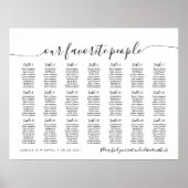 21表エレガント人お気に入りの席表 ポスター (正面)