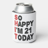 21誕生日おめでとう今日21ギフトおもしろい 缶クーラー (缶裏面)