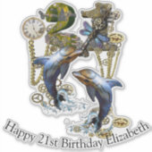 21誕生日カスタマイズステッカー シール (正面)