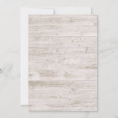 21誕生日パーティーフローラストリングライトウ素朴ンド 招待状 (裏面)