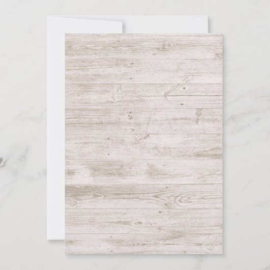 21誕生日パーティーフローラストリングライトウ素朴ンド 招待状 (裏面)