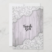 21誕生日パーティーレースヒマワリひまわりヒラワールライトウッド 招待状 (裏面)