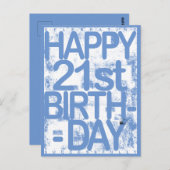 21誕生日 ポストカード (正面/裏面)