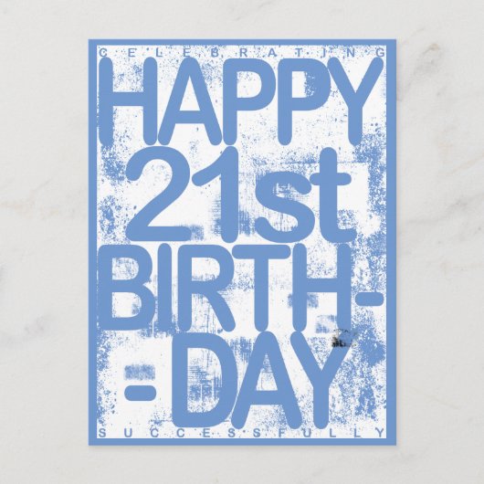 21誕生日 ポストカード (正面)